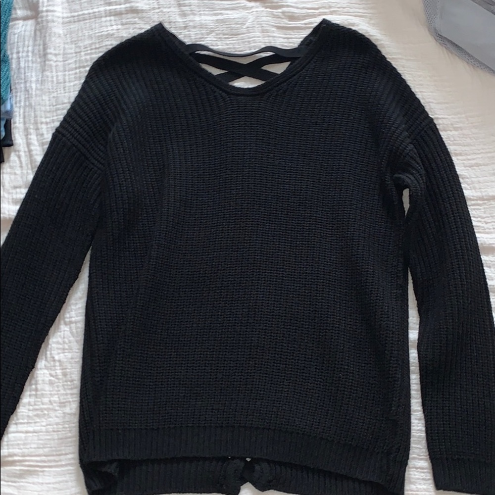cross-back sweater